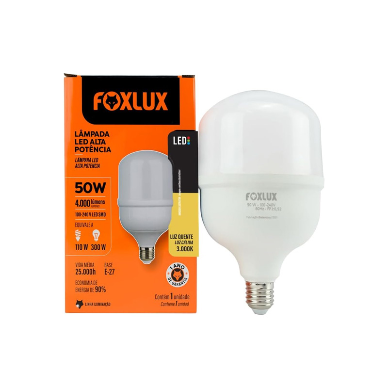LAMP LED A.FATOR FOXLUX 50W 6500K