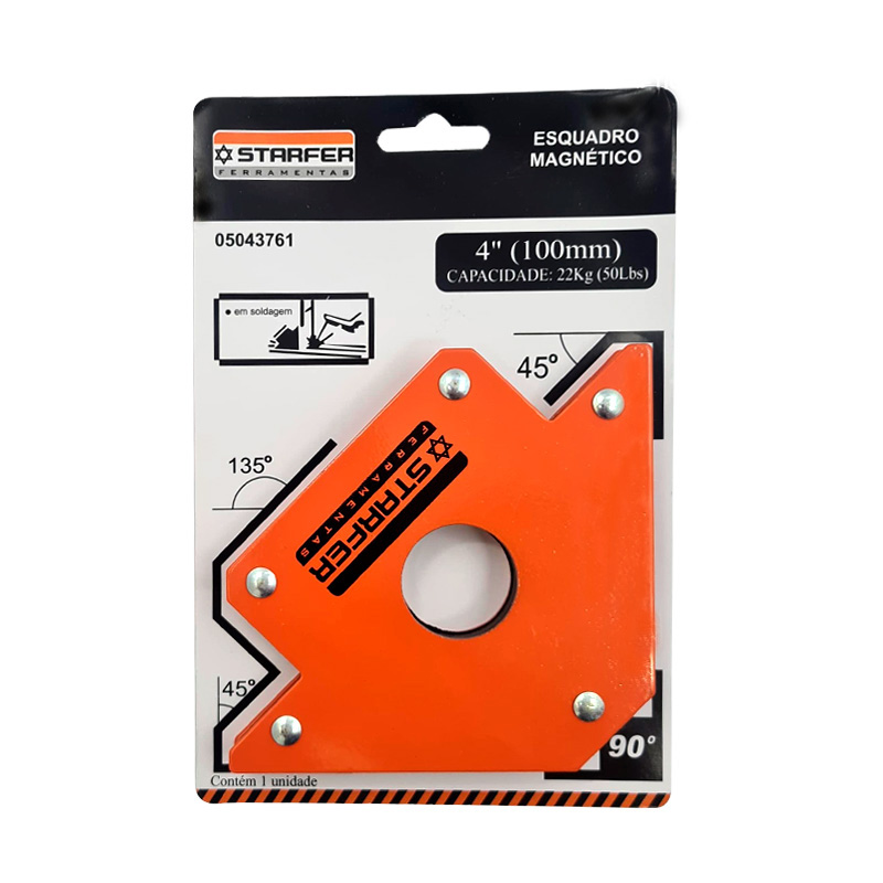 ESQUADRO STARF.MAGN.P/CANTO 4" 22KG