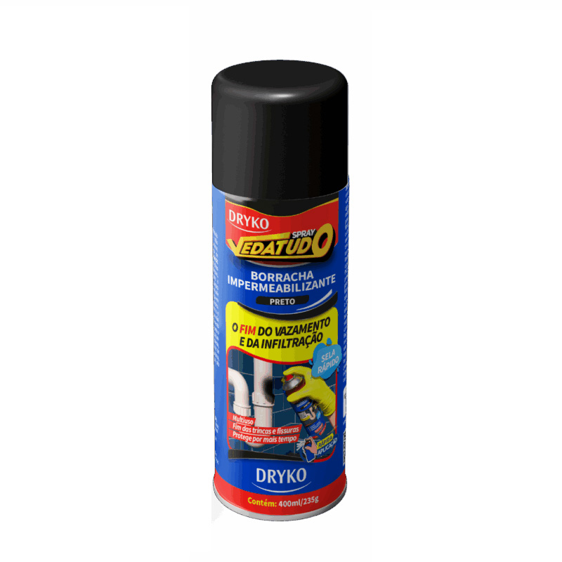 SPRAY  IMPERM.DRYKO PRETO 400ML