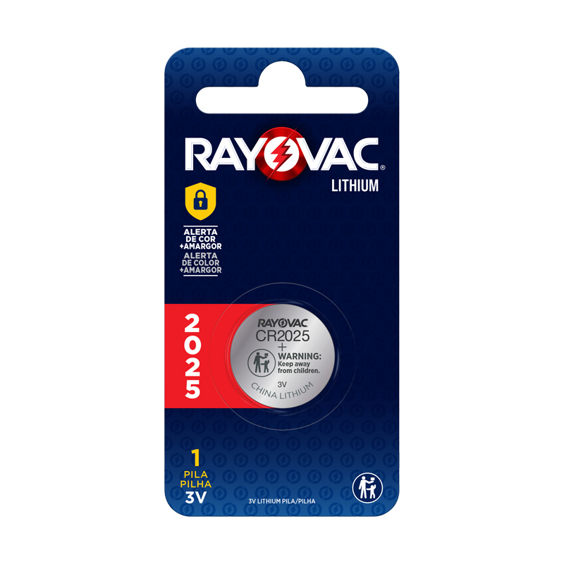 PILHA BATERIA EL.RAYOVAC CR2025 1UN
