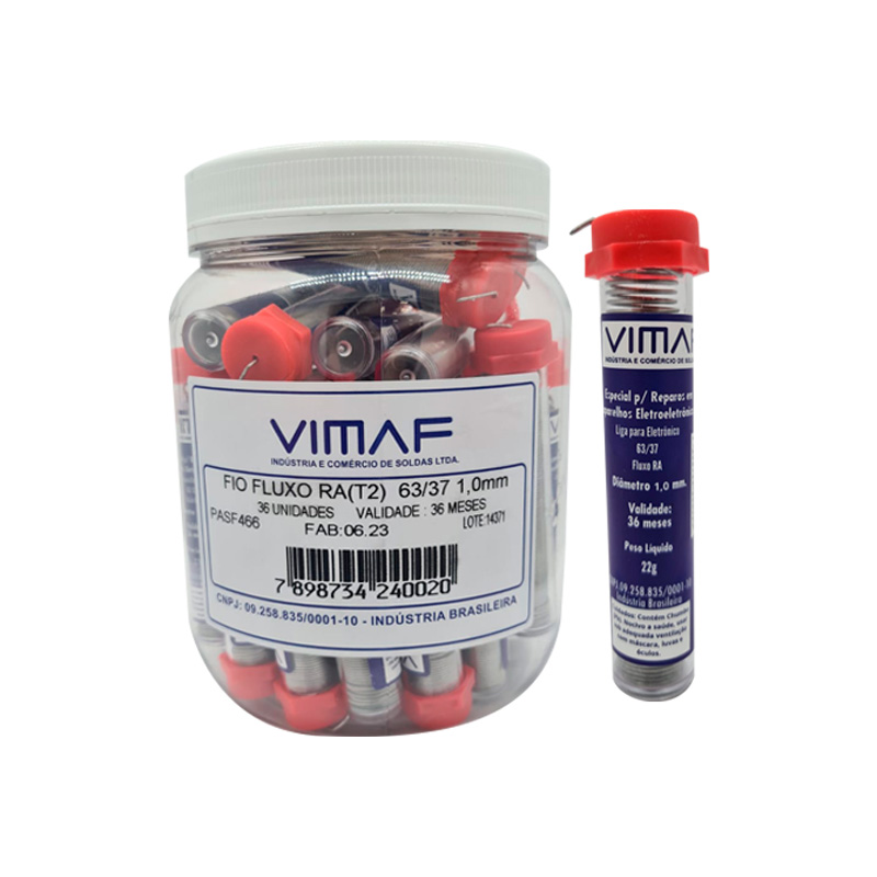 SOLDA TUBO VIMAF 1,0MM 63/37