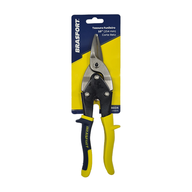 TESOURA FUNIL.BRASFORT RETA 10"