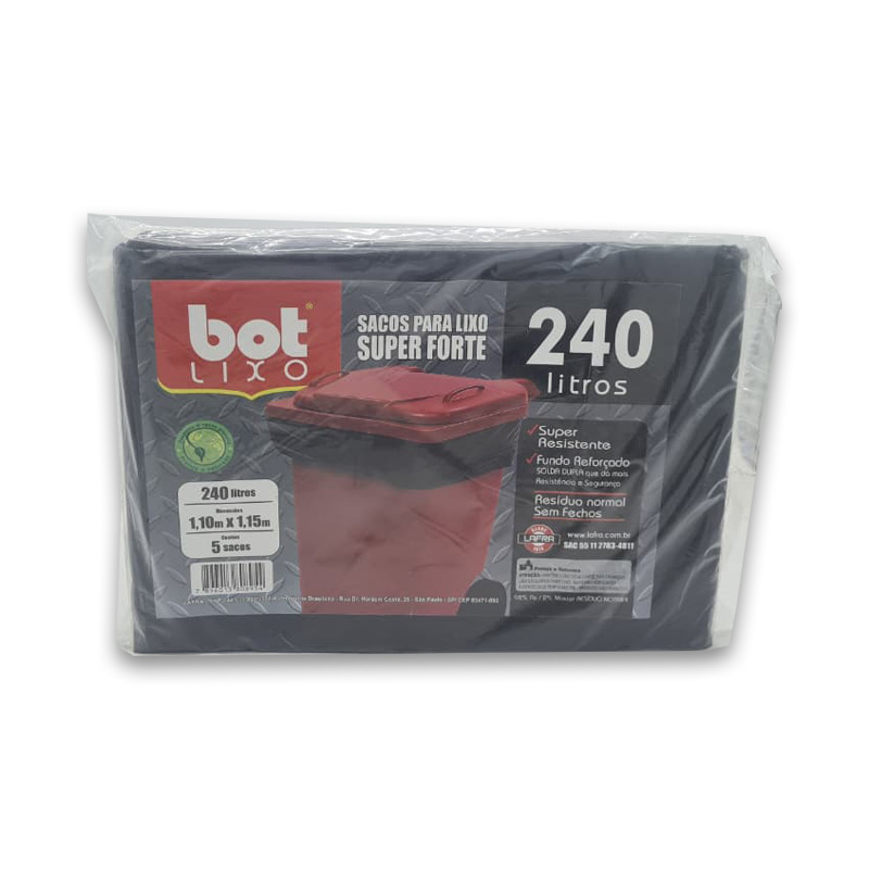 SACO P/LIXO BOT.LIXO S.F 240L C/05