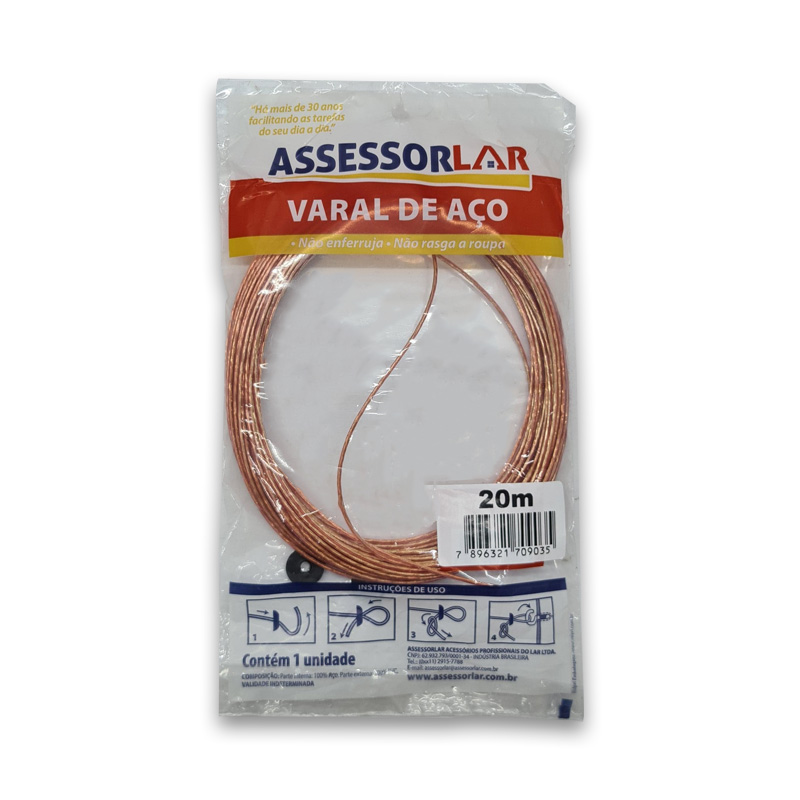 VARAL DE ACO ASSESSOLAR 20MT-903