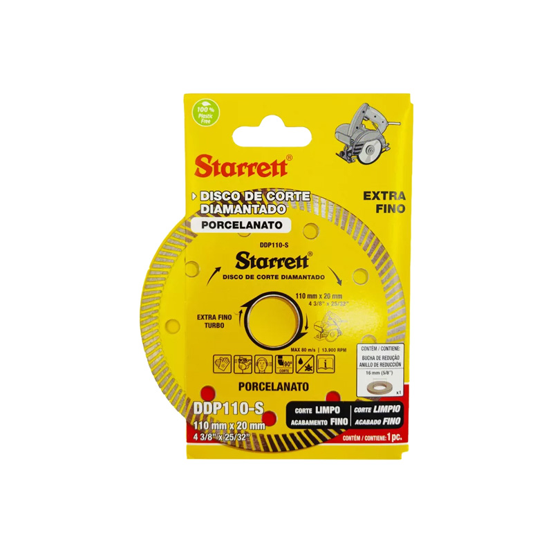 DISCO DIAM.STARRETT PORCELANATO