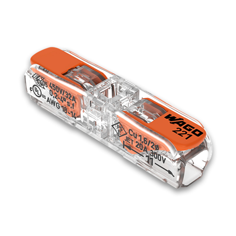 CONECTOR WAGO EMENDA 02P INLINE 4MM