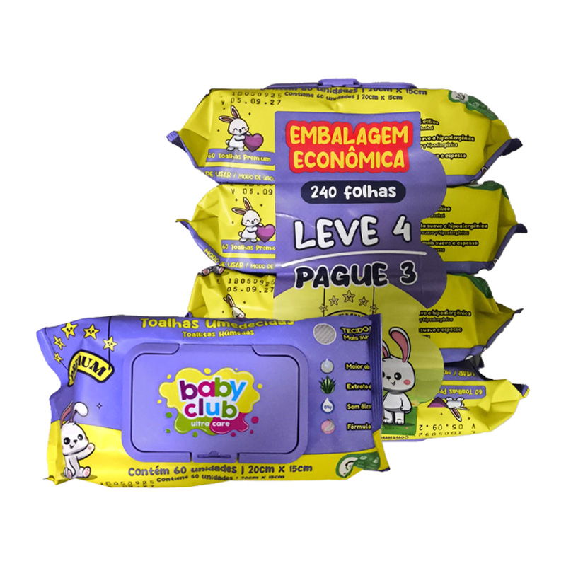 TOALHA UMED.B.CLUB PREMIUM PACK C/4