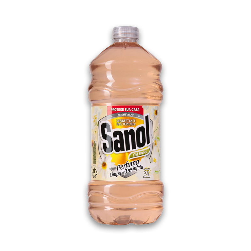 DESINFETANTE SANOL CHA BRANCO 2LT