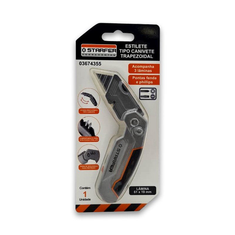 ESTILETE STARFER CANIVETE C/3 LAM