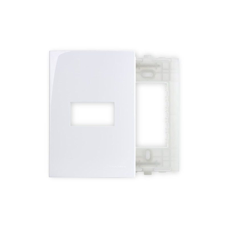 PLACA 4X2 1POSTO HR C/SUP.SLEEK BR
