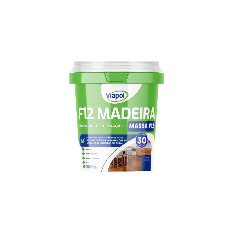 MASSA F12 MADEIRA CASTANHO 1,65KG