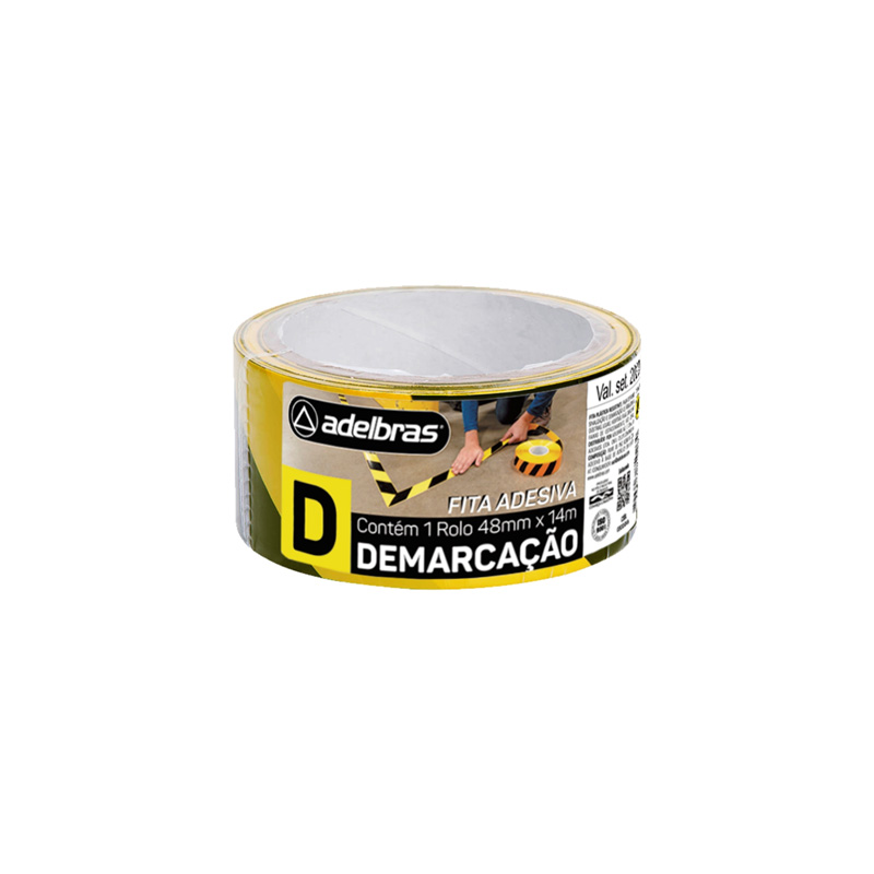 FITA DEMARC.SOLO ADEL.48MMX14MT-ZEB