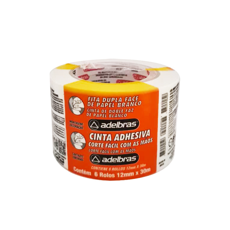 FITA DUP.FACE PAP.BCO ADELB.12X30M